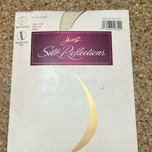 Hanes silky sheer silk reflections pearl